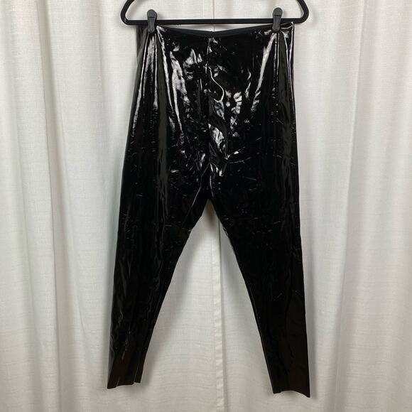Commando Black Faux Patent Leather Leggings Sz.XL NWT - Picture 7 of 16